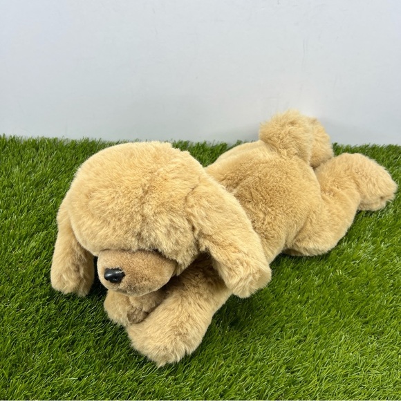 Russ Berrie Plush Doozer Puppy Dog 16" Realistic Golden Retriever Lab Vintage - Picture 2 of 11